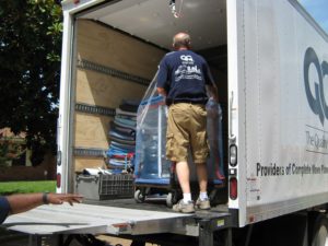 Truck loading with your office moving company - The Quality Group